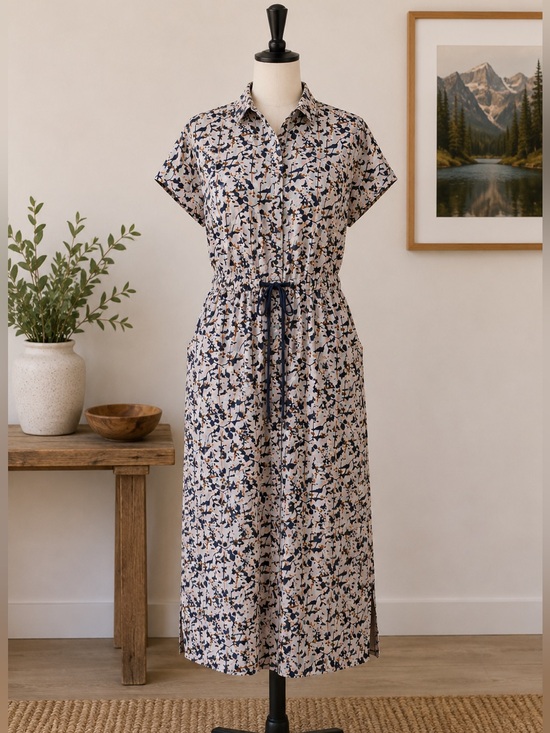 REI Dresses & Skirts - REI Co-op Womens Sun Up Large Shirt Dress Belted Pockets Hiking Travel Casual